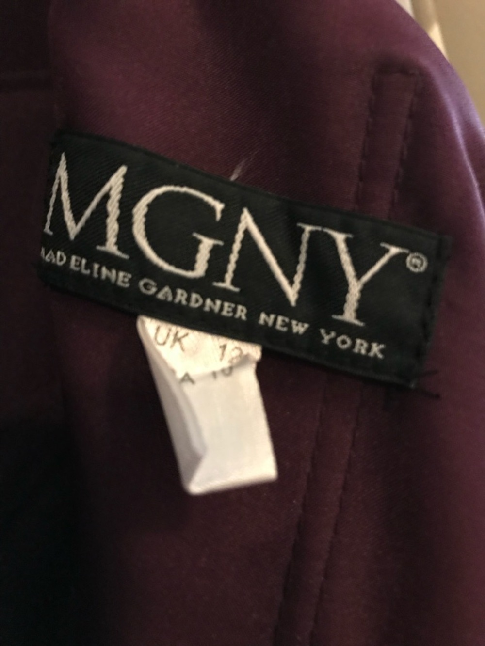 MGNY Sequin Cap Sleeve Gown in Deep Plum 10 - Picture 7 of 7